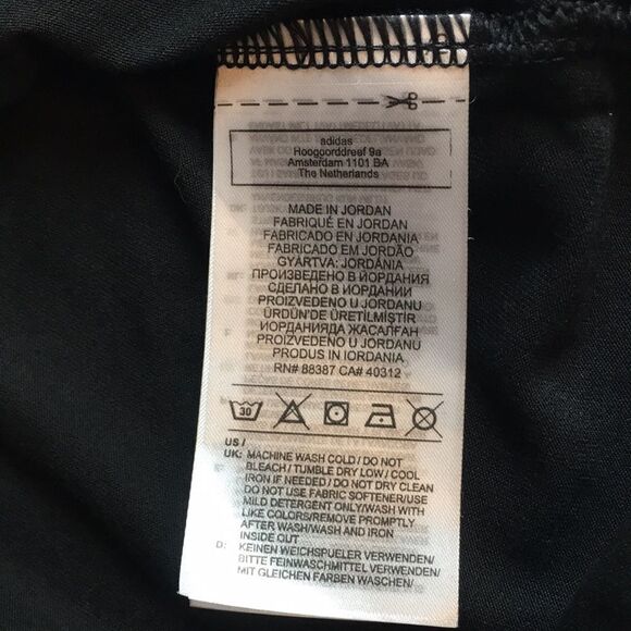 ADIDAS Black Logo Loose Muscle Tank Top Active Work-Out Sz Small - Picture 13 of 15